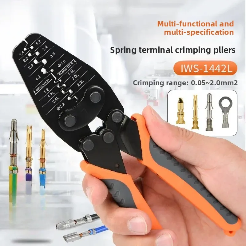 IWS-1442L automotive wire harness cold-press terminal pliers multifunctional wire crimping pliers P-707 spring crimping pliers