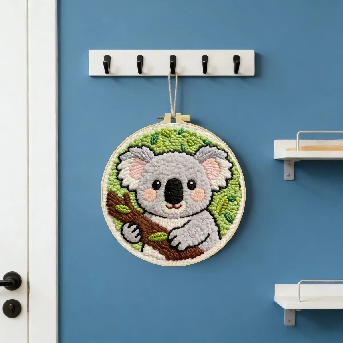 20X20CM/7,87 Zoll Tier - Koala Stanznadel-Stickerei-Set, Stickerei-Kit, Gestrickte Stickerei, DIY Handgemachtes Geschenk – Detail 2