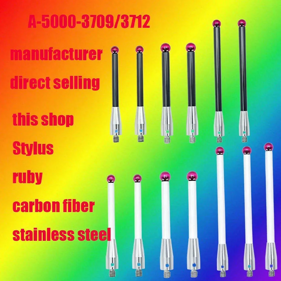 M4 Ruby Ball Measuring Probe Ceramic & Carbon Fiber Extension Stylus Replacement Probe for CNC CMM Machine Tool