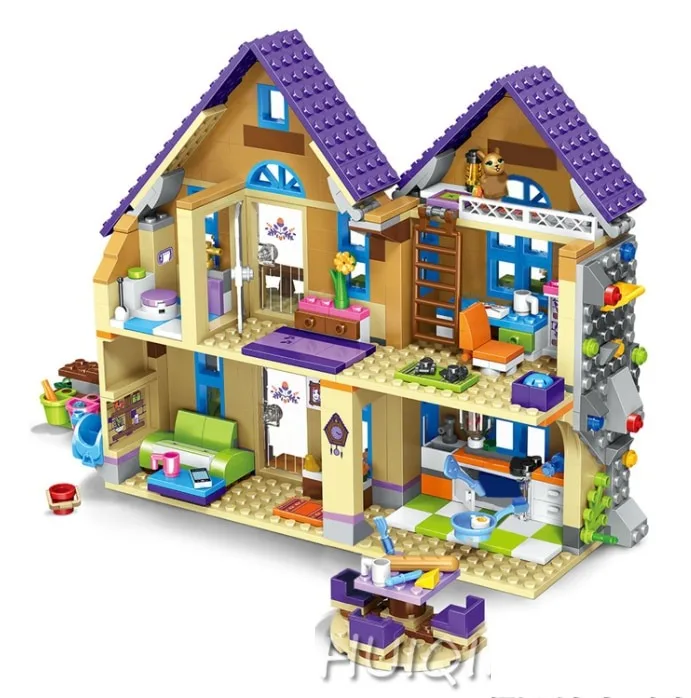 Neue Mädchen-Serie, Ziegel-Bildungsspielzeug, Land-Mia-Haus, Wald, Villa 41369, Bausteine, Familienhaus, Spielzeug für Kinder 3020