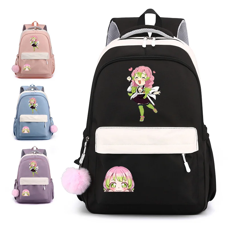 Cute Kanroji Mitsuri Backpack New Anime Cartoon Harajuku Schoolbag High Quality Anime Backpack Kanroji Mitsuri Schoolbag