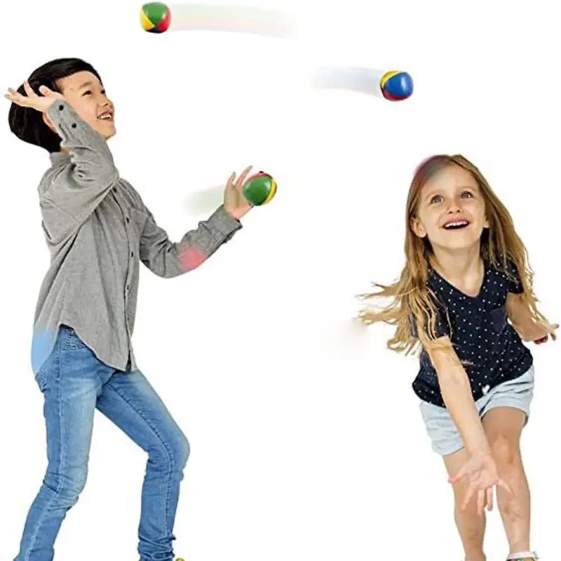 Balle de Sport en plein air pour enfants, ensemble de balles de jonglage, balles de cirque avec 4 panneaux, jouets de Sport de plein air pour enfants et adultes, 3 à 6 pièces