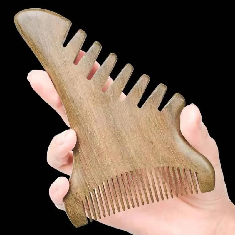 

Multifunctional Sandalwood Comb Natural Wooden Comb Scraping Body Neck Massage Scalp Hairdressing Hair Head Health Care Tool