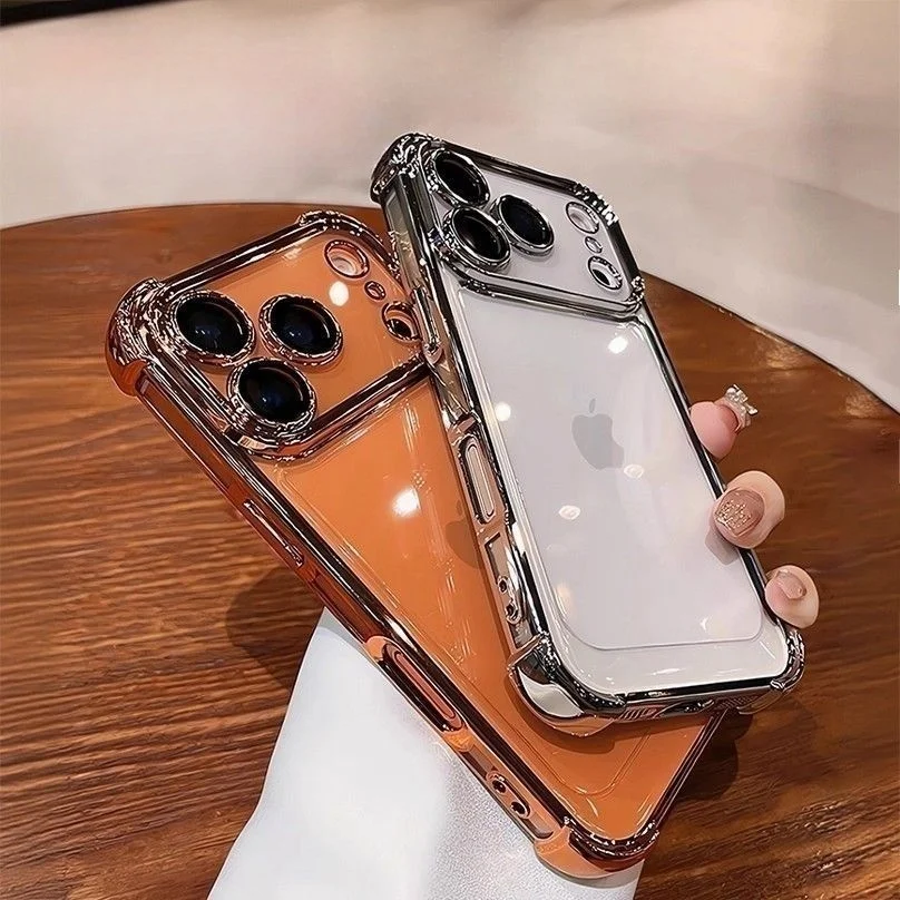 Luxury Electroplated Airbag Soft Case For Honor 600 SMART PRO 400 400i MAGIC 7 LITE X6D X8D X7D X9D X8C X6C X5B X5C Cover