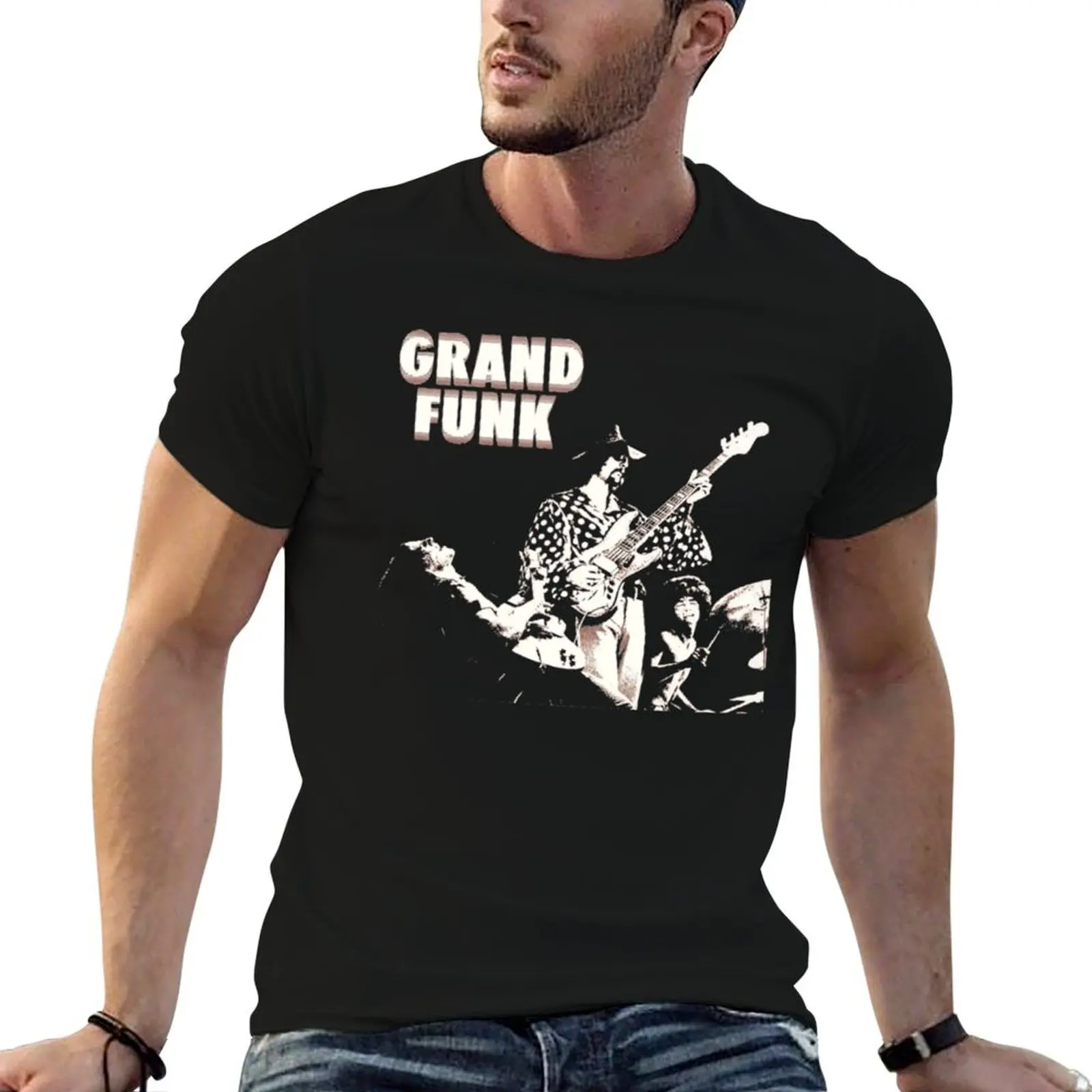 

T-Shirt man shirts Railroad Retro Grand-Funk man Design t t for shirts cotton slim fit