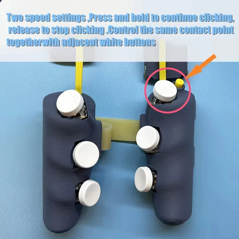 وحدة تحكم ألعاب ثلاثية الأبعاد DIY لمقبض ألعاب iPad للكمبيوتر اللوحي، 8/6/4 أزرار، إطلاق نار مستمر نبضي، لوحة ألعاب PUBG لجهاز Ipad Nubia