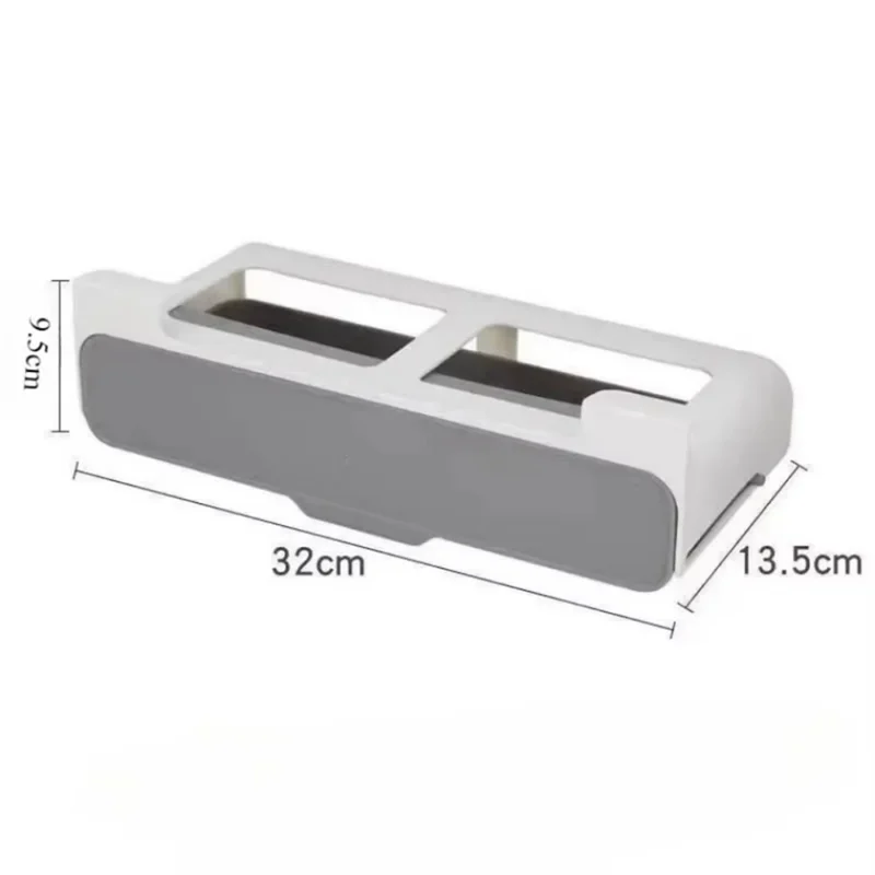 ABZV-Material Combination Set Wall Mounted Spice Rack Non-Perforated Adjustable Seasoning Boxes For Barbecue Storage Case