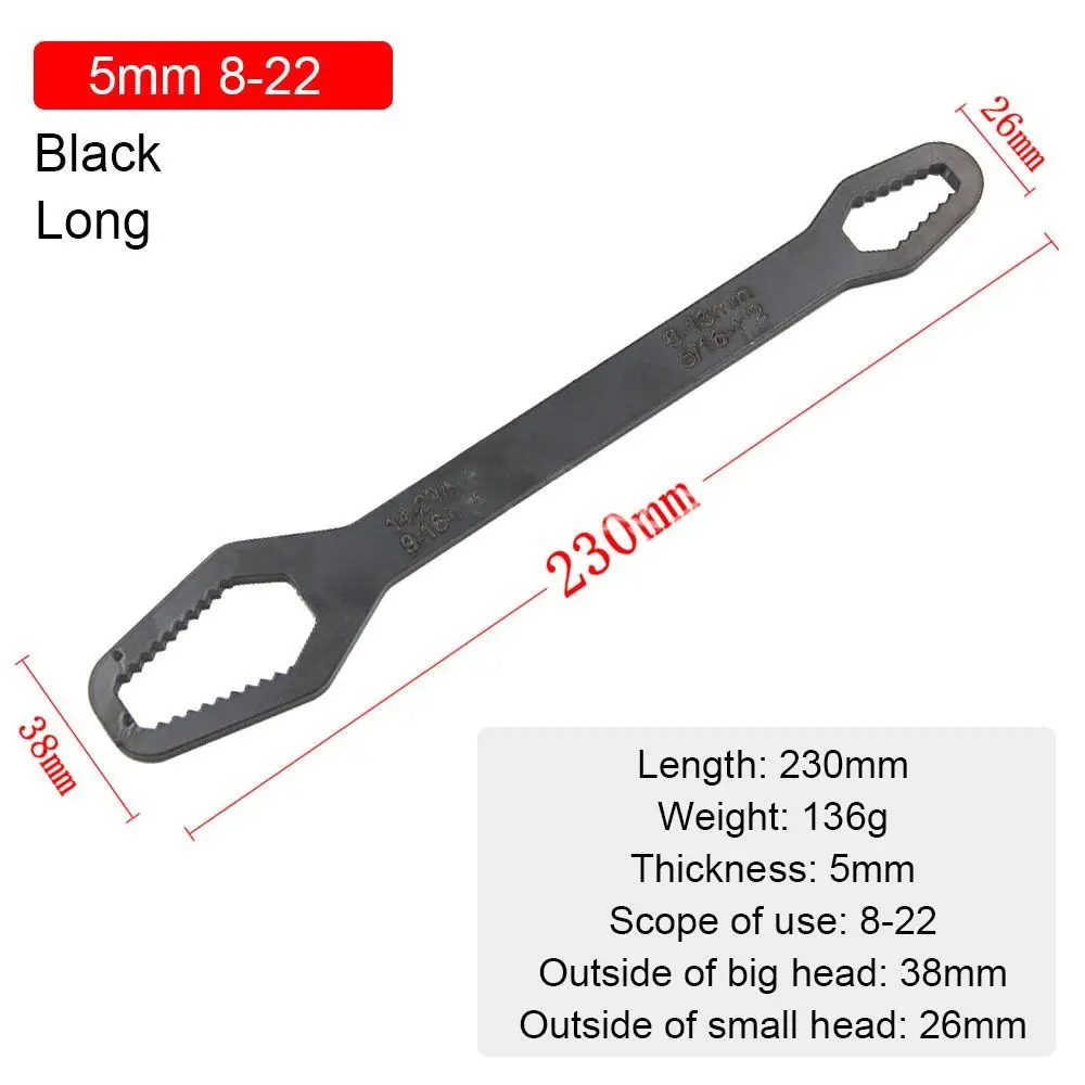 

8-22mm Multifunctional Screw Nuts Hand Tool Repair Tools Double-Head Wrench Universal Wrenches Spanner