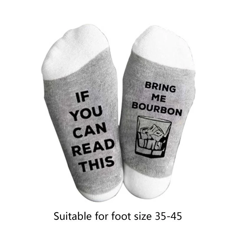 1 زوج الخريف الربيع النساء الجوارب رسالة لطيف مضحك الجدة شتاء دافئ المنزل الرياضة محب سوكس هدايا العيد 15UB #6