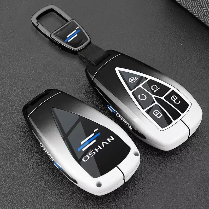 Zinc Alloy Car Key Case Cover Shell Protector Fob Holder for Changan Oshan X7 Plus X5 Plus Z6 520 530 Accessories Keychain - view 4