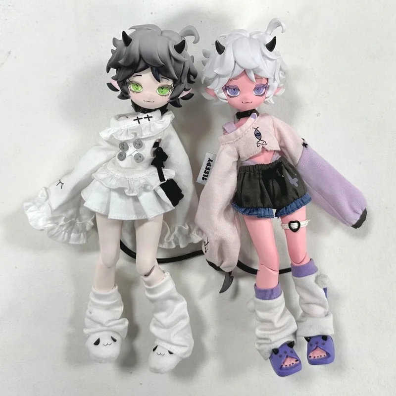 

In Stock Devil Horns Bjd Blind Box 1/8 Action Figure Doll Mysterious Box Accessories Exquisite Creative Decoration Festival Gift