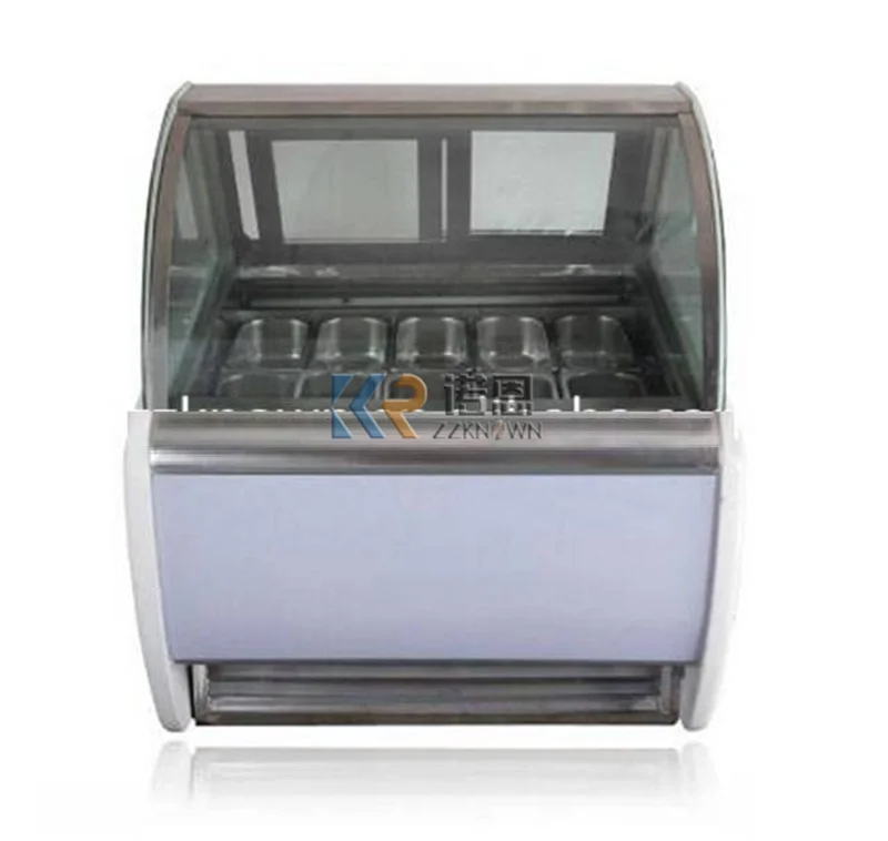 

Gelato Showcase Ice Cream Display Freezer Refrigerator Glass Freezer Transparent Tabletop Bakery Cake Display Cabinet Case