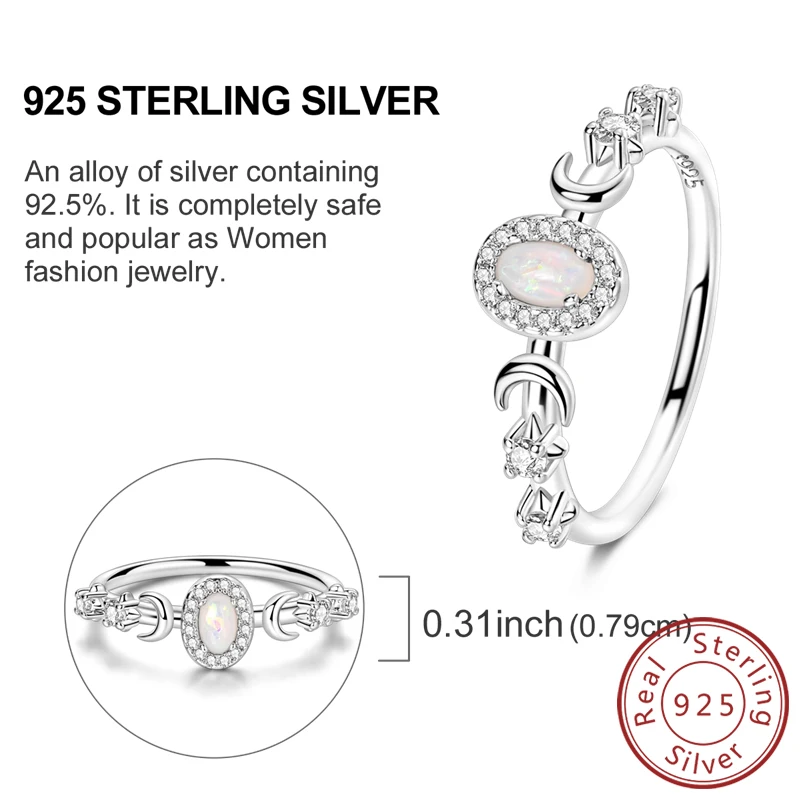 Women's 925 Sterling Silver Firefly Rose Ring