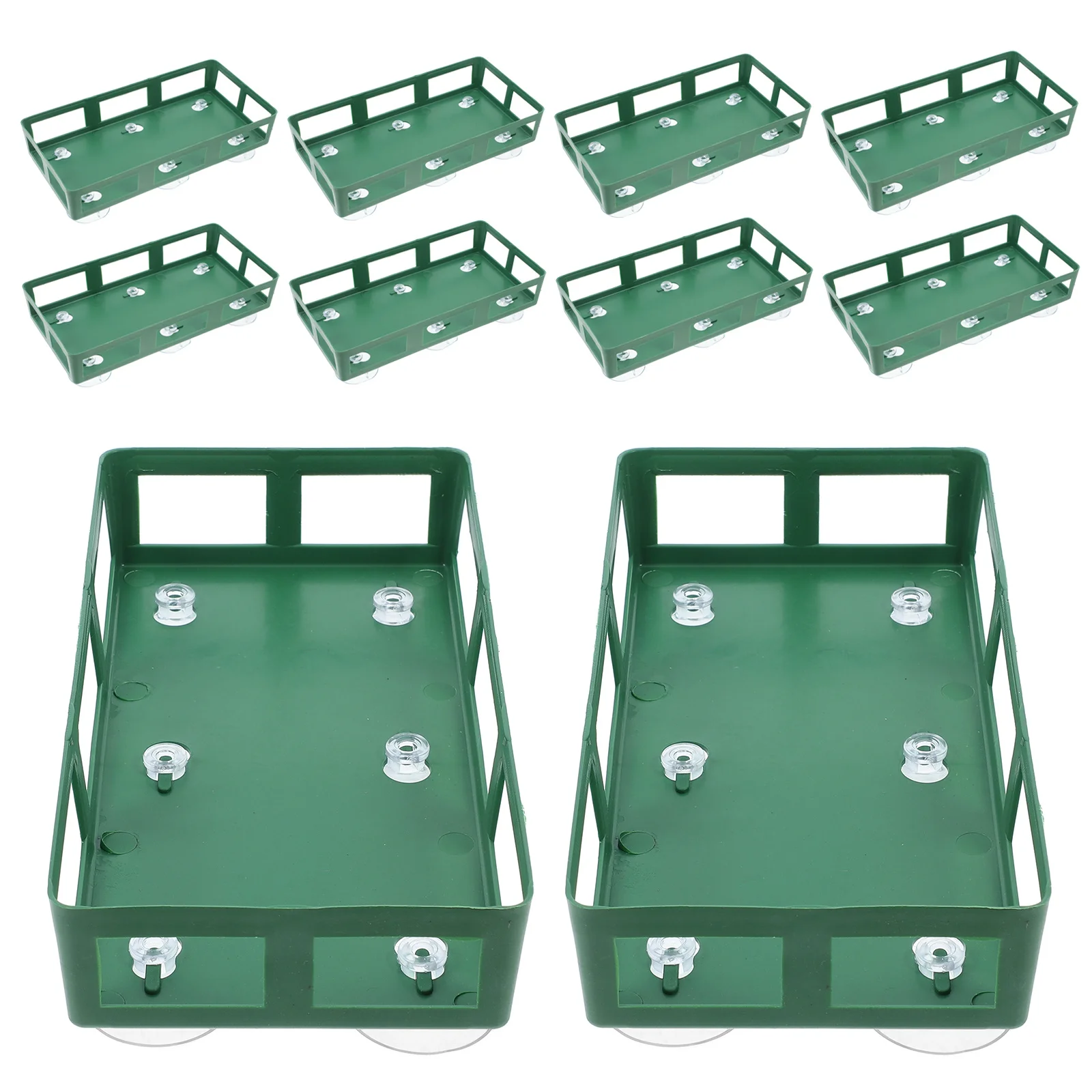 

10Pcs Rectangular Suction Cup Flower Mud Holder Floral Foam Tray for Wedding Car Decoration Table Centerpiece Floral Arrangement