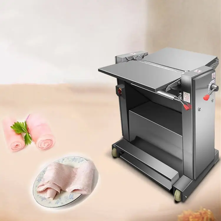 

Beef Pork Fat-Meat Separator: Adjustable Thickness Raw Meat Processing Machine