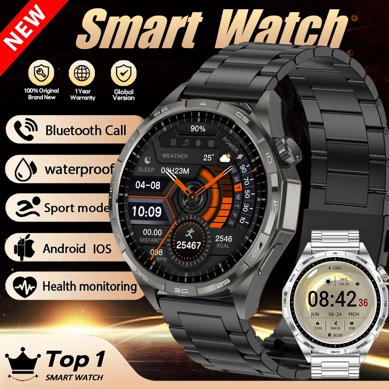

2025New Hot Outdoor G T6 Max Sport SmartWatch Men 1.5"HD AMOLED Built-in GPS IP67 Waterproof Clock BT Call SmartWatch For Xiaomi