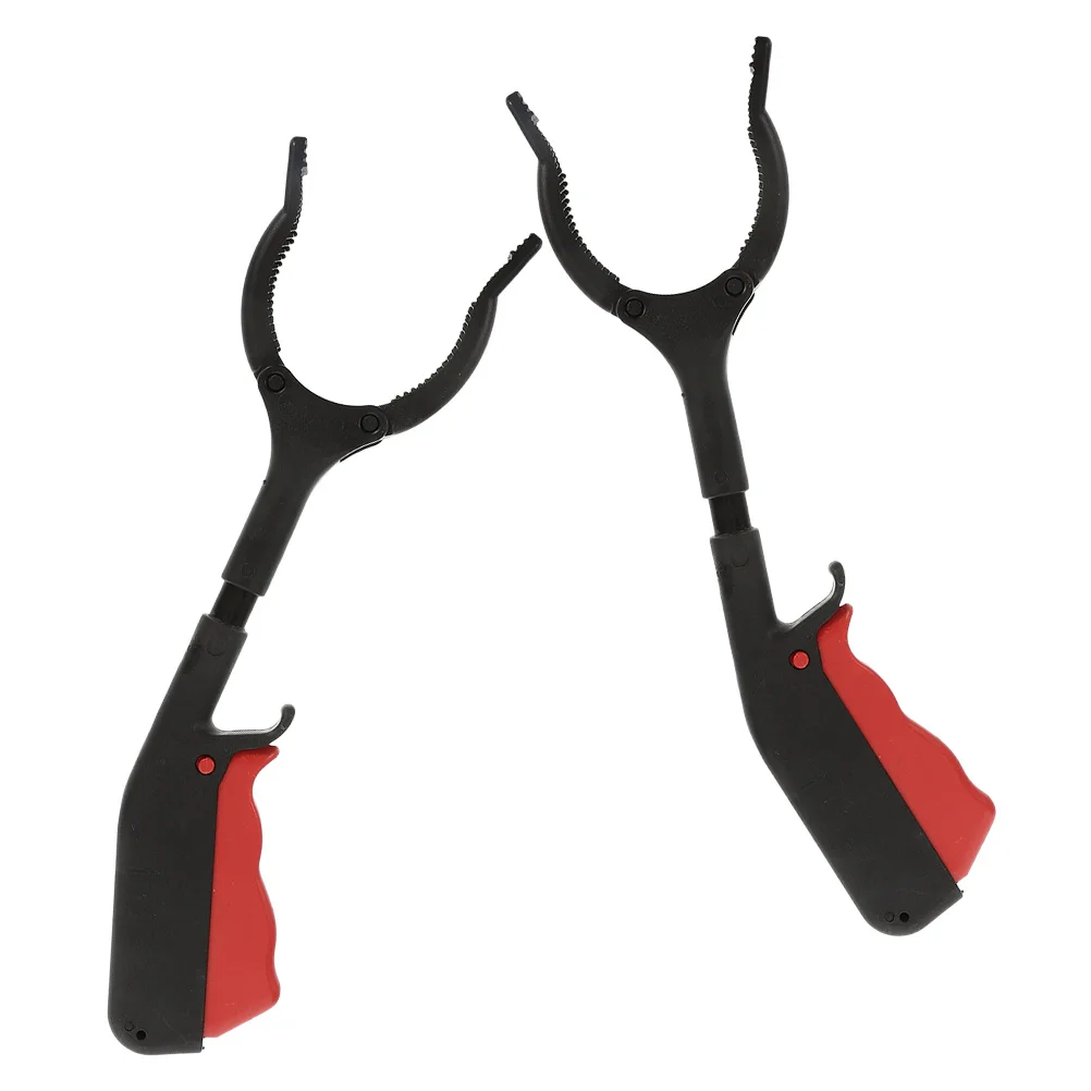 

2 шт., инструмент для захвата мусора, 28 см, легкий Reacher для пожилых людей, выпуск с ограниченными возможностями, эргономичная ручка, прецизионные зубы