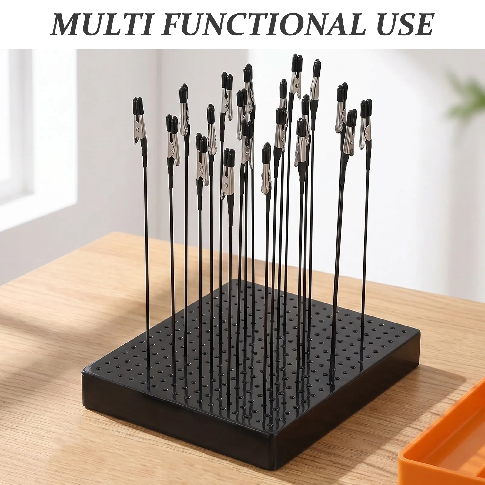 1Set Hand Painting Stand Base Clamp Miniature Holder for Airbrush Soldering Pcb Spray Painting Tool Hobby Organizer Accessories view 5