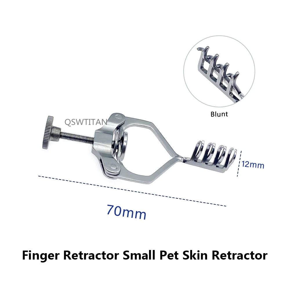 Finger Retractor for Small Pet 70mm long 4 Claws Stainless steel Skin Retractor Orthopedics Surgical Instruments