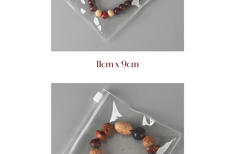 10/20PCS Transparent Plastic Pouches PVC Zipper Bag For Jewelry Bracelet Necklace Earrings Gift Storage Small Business Packages