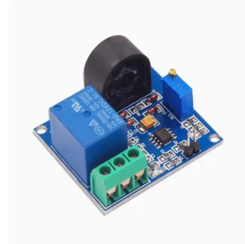 AC Current Detection Sensor Module 5V 12V Relay Protection Module 5A Over-Current Protection Switch Output