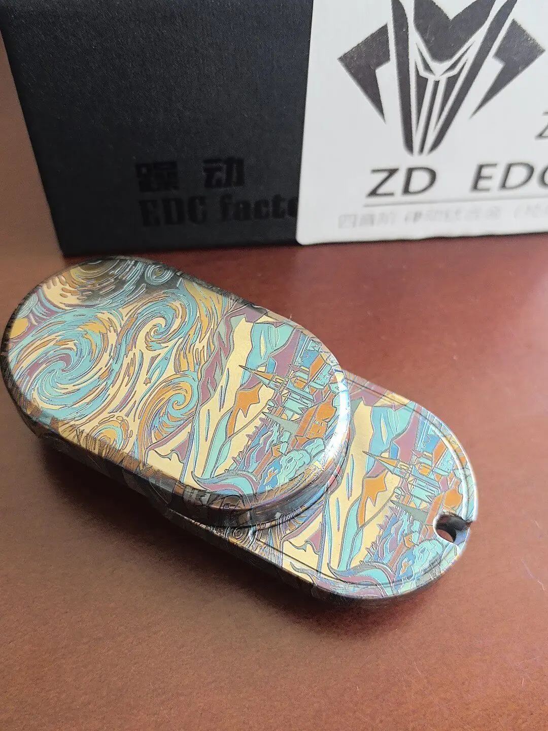 Used EDC ZDEDC Titanium Alloy Push Brand EDC Decompression Toy