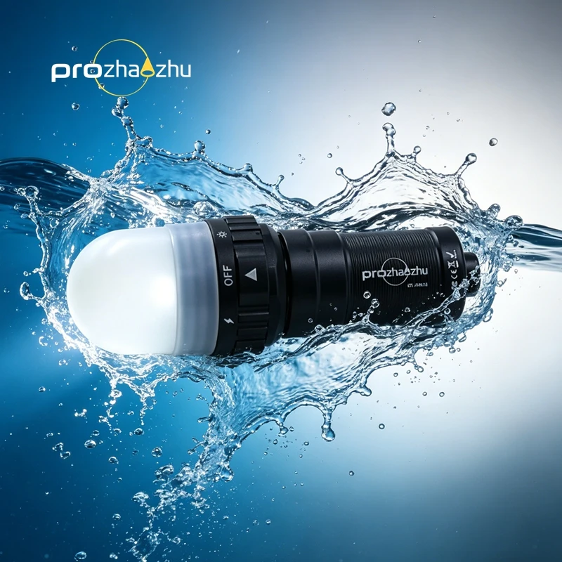 PROZHAOZHU Scuba Diving Strobe Beacon 3000 Lumen IP68 200M Underwater Signal Light