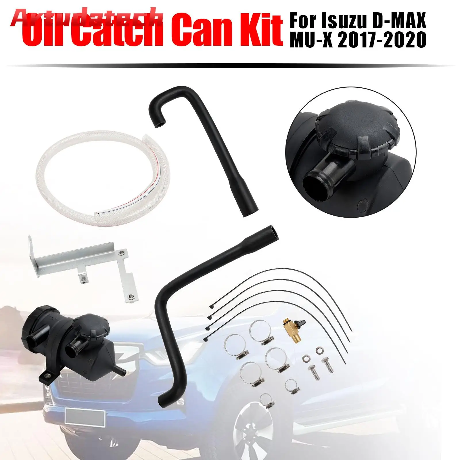 Artudatech Oil Catch Can Kit OS-PROV-25 For Isuzu D-MAX MU-X 2017-2020 3.0L TD