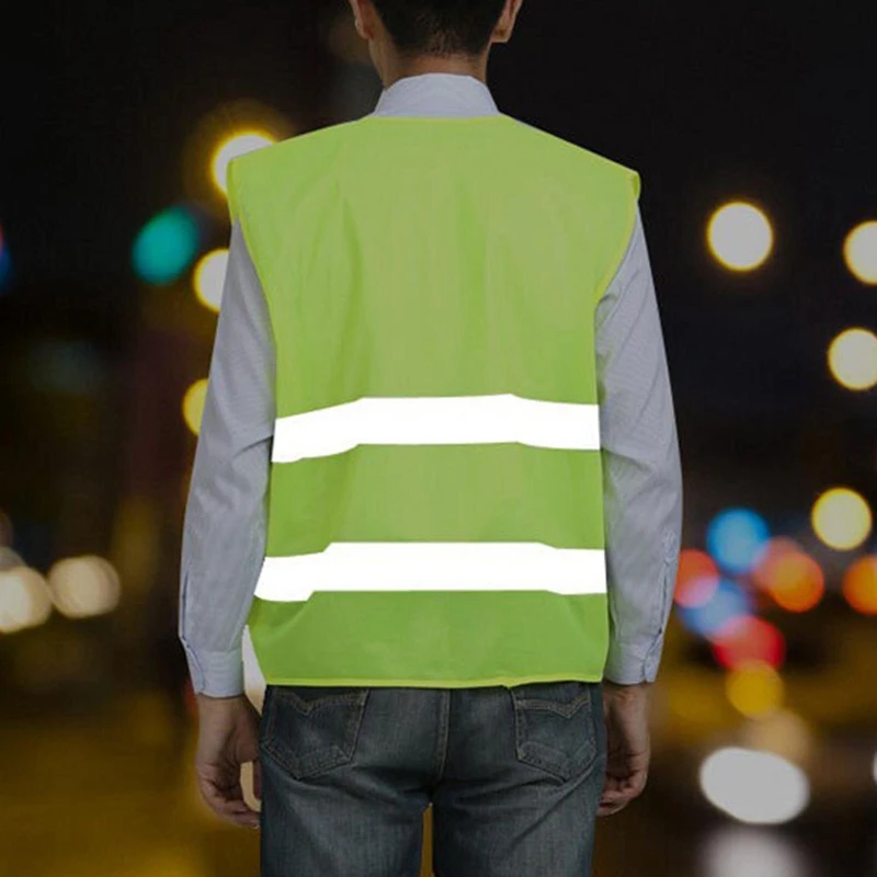 Gilet di sicurezza riflettente Colore brillante Traffico da lavoro Ciclismo Gilet sportivo per moto Giacche riflettenti traspiranti ad alta visibilità