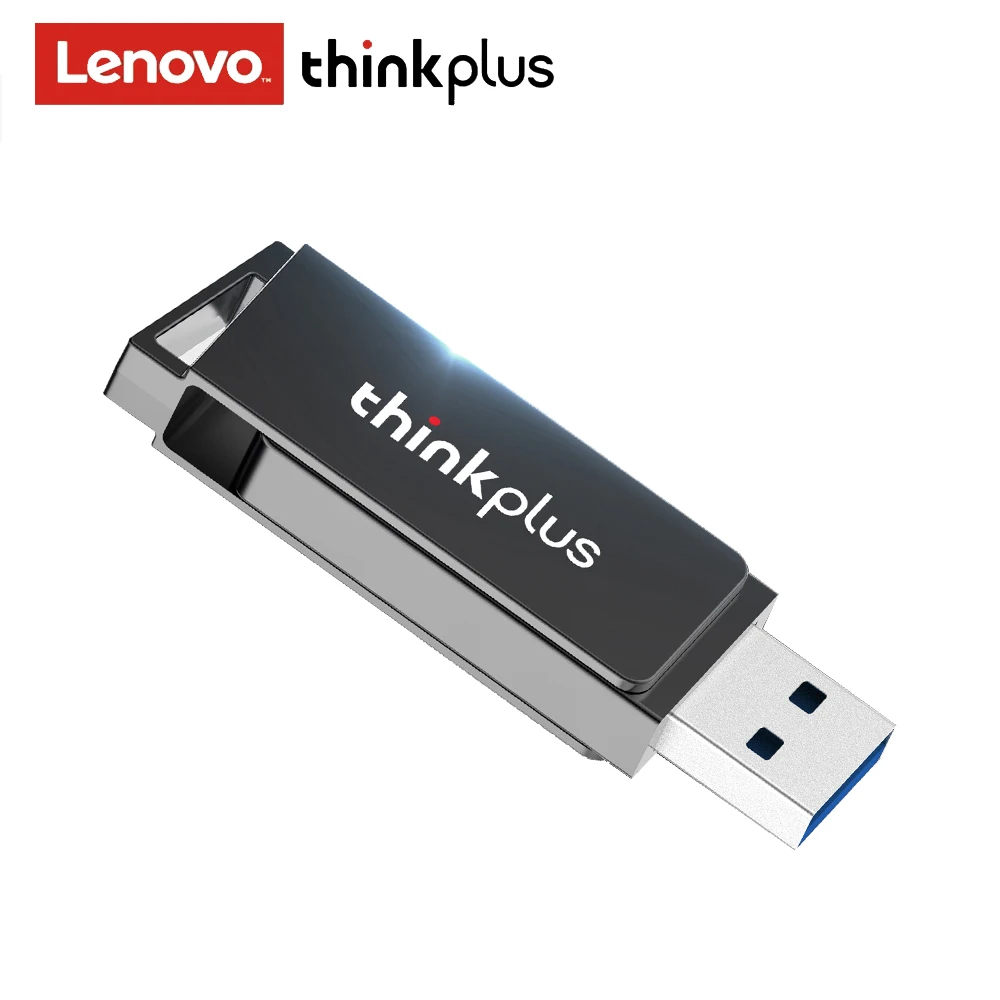 Lenovo Thinkplus MU241 USB3.0 Metal U Disk Rotatable USB Flash Drive Pen Drives 32GB/64GB/128GB/256GB High-speed Memory Stick