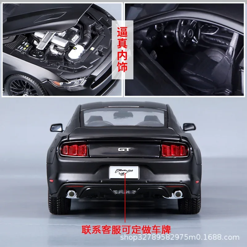 Ford Mustang Gt Racing Sports Car Maisto 1:18 2015 Diecast Model Edition Alloy Luxury Sports Vehicle Model Collection Toys Gifts