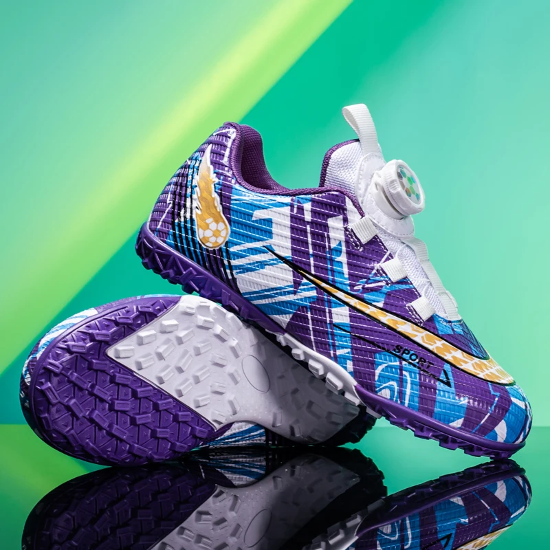 

New Kids Grass Football Boots Professional Soccer Shoes Turf Match Ultralight Cleats Boys Non-Slip Training Shoes Drop Shipping