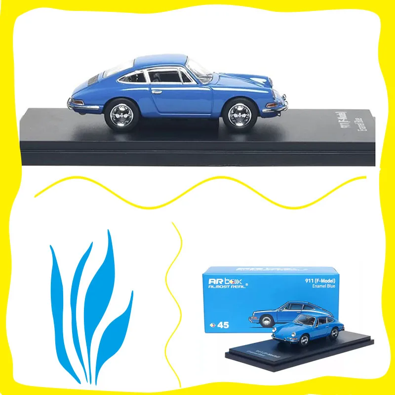 

AR box Model 1:64 Scale 911 F-Model Enamel Blue Alloy Simulation Car Model Classics Adult Souvenir Gift Static Display