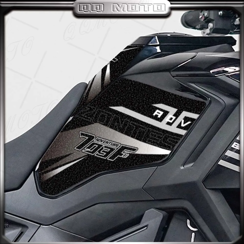 ل Zontes 703F F703 703 F مغامرة 2024 دراجة نارية سميكة متجمد خزان الوقود عدة ملصق بطانة حماية الشارات المضادة للخدش
