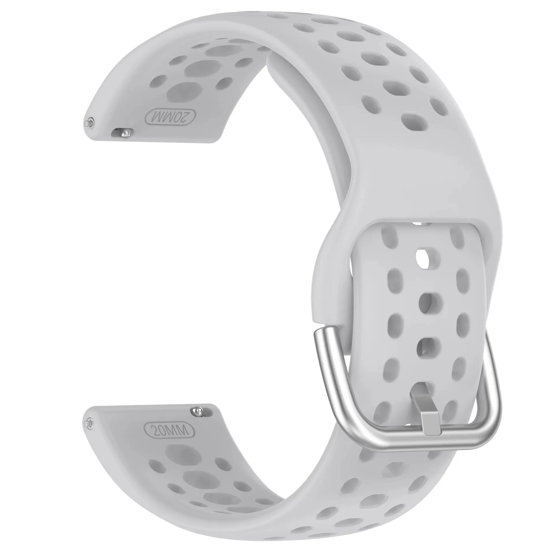 Correa de silicona de 20mm para Amazfit Active/GTS 4 mini/GTS3 2e/Bip 3/Pop/Pro pulsera reemplazable para Amazfit Active 2 Band