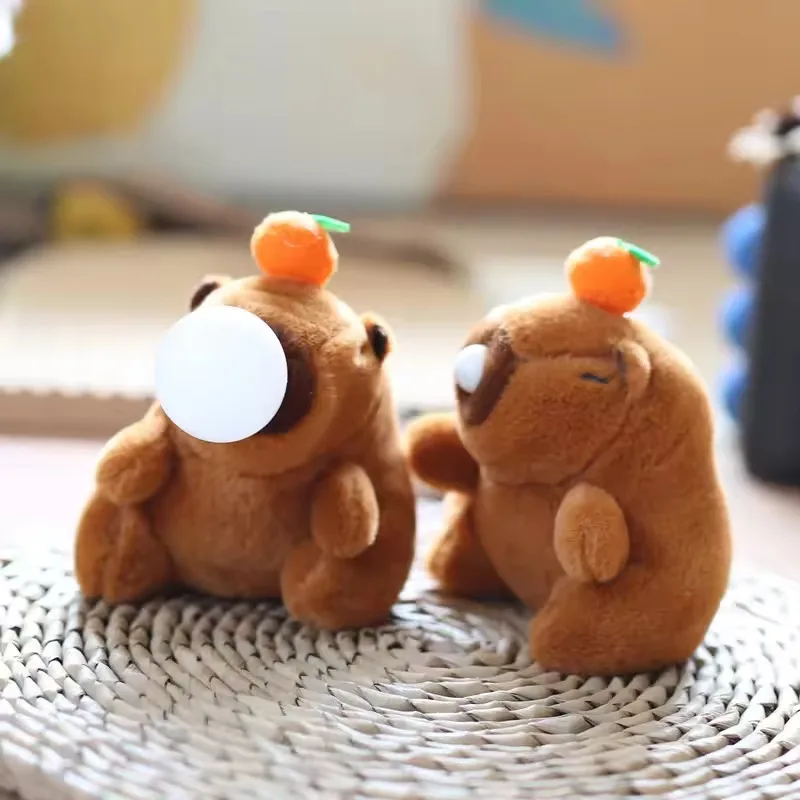 1-10 SZTUK Pluszowa persimmon machająca ogonem Kapibara Breloczek do kluczy Śliczny pluszowy breloczek do kluczy Pluszowa lalka pszczoła Zabawka Tornister Breloczek Prezenty