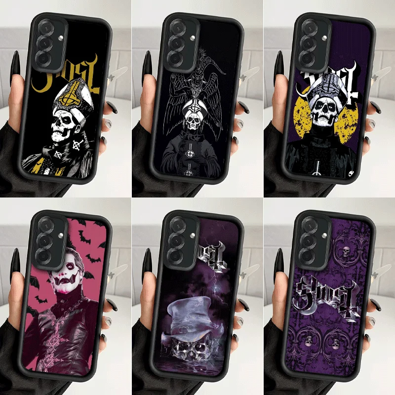 Ghost Papa Emeritus Shockproof Phone Case For Samsung A13 A14 A15 A16 A17 A33 A34 A35 A36 A37 A53 A54 A55 A56 A57 A23 A24 A25 A2
