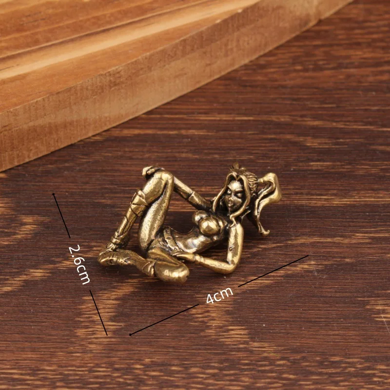 1pc Beauty Girl Brass Knife Beads DIY Paracord Handmade Woven Lanyard Pendants Umbrella Rope Bracelet Charms DIY Accessories