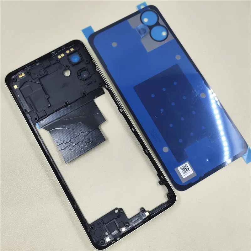 A+++ Full Housing For Samsung Galaxy A06 Middle Frame + Battery Cover Back Rear Door Housing Case With Camera Lens