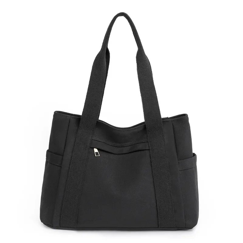 Women's handbag Fashionable Women's Canvas Top-Handle Bag for Daily Commuting and College Style Student Outfit Shoulder Bag