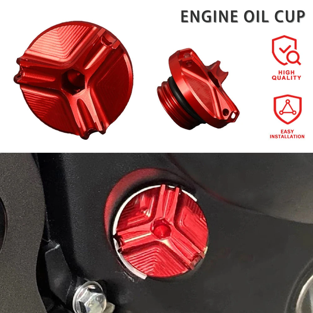 CNC Motorcycle Motorbike M20*2.5 Engine Oil Cup Cover Oil Fill Cap Plug For Honda VFR1200F 2010-2016 VFR1200 VFR 1200 F 1200F