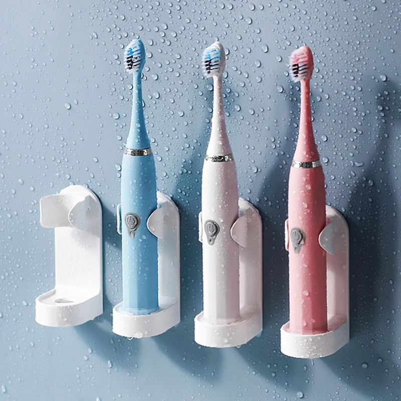 

Electric Toothbrush Holder Traceless Toothbrush Stand Rack Wall-Mounted Bathroom Adapt 90% Electric Toothbrush Holder