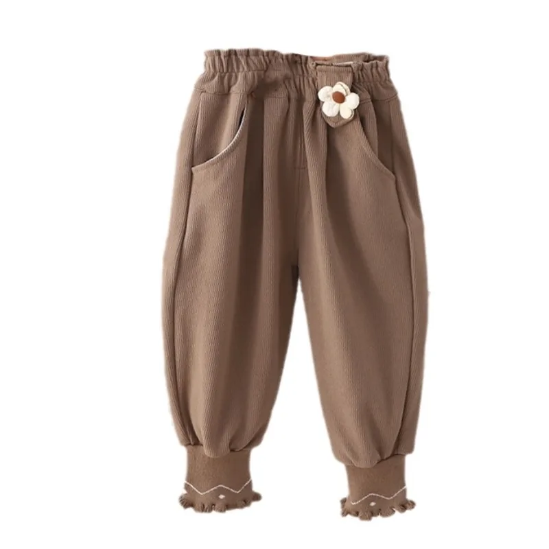 

New Spring Autumn Baby Clothes Children Girls Fashion Solid Pants Kids Trousers Toddler Casual Cotton Costume Infant Sportswear