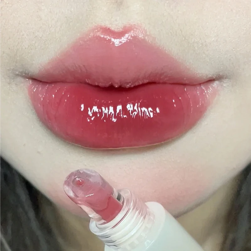 Mirror Moisturizing Lip Gloss Lasting Crystal Nude Red Lip Glaze Waterproof Jelly Non-stick Cup Lipstick Lips Makeup Cosmetics