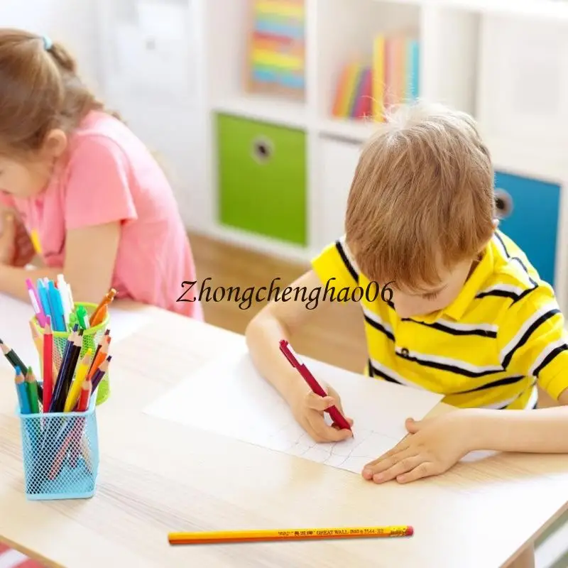 Lápis hexagonal com lápis escrita a da borracha lápis para Kid 601f