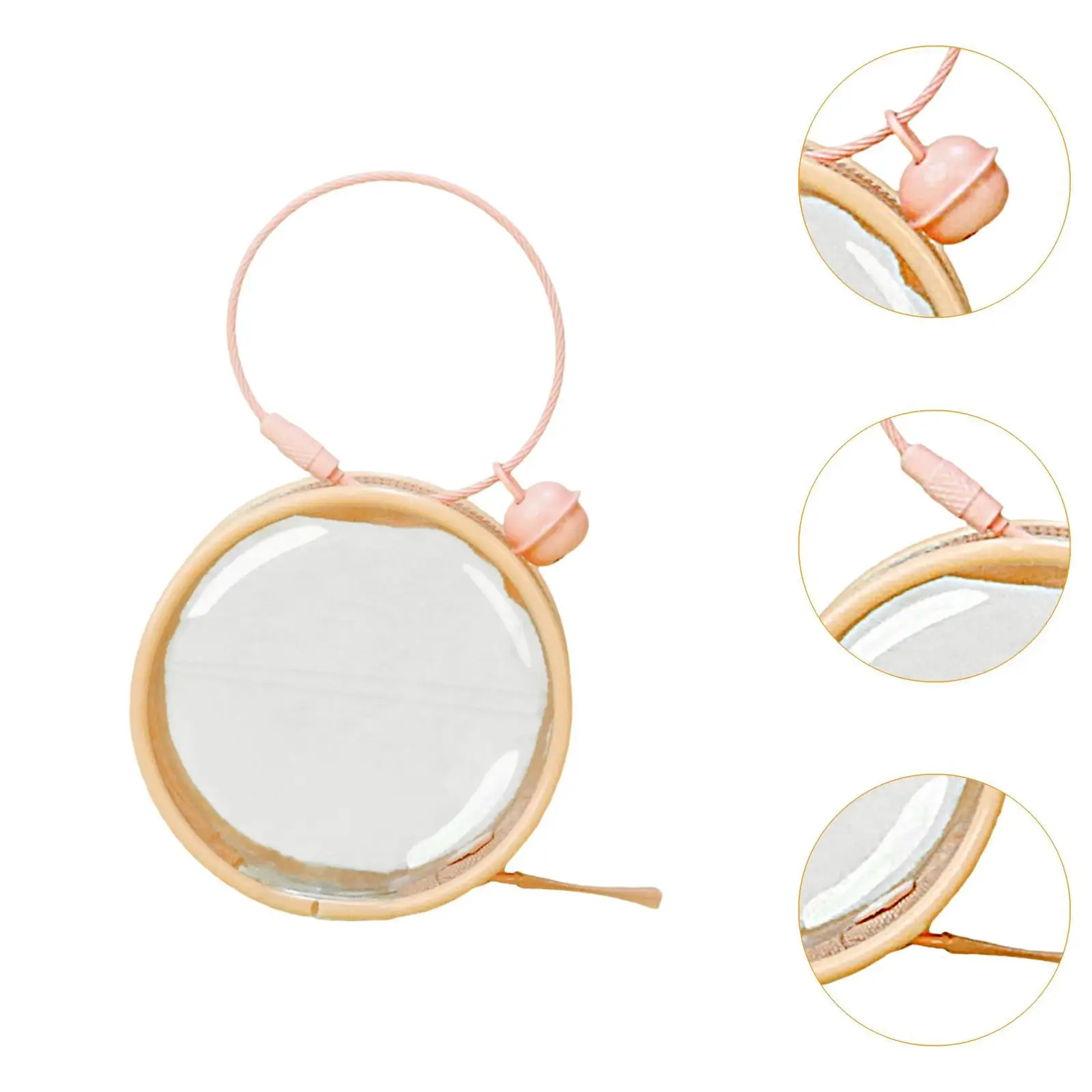 حقيبة تخزين الدمية الشفافة، حقيبة عرض صغيرة من مادة PVC لشخصية عرض ملحقات دمية السفر #2