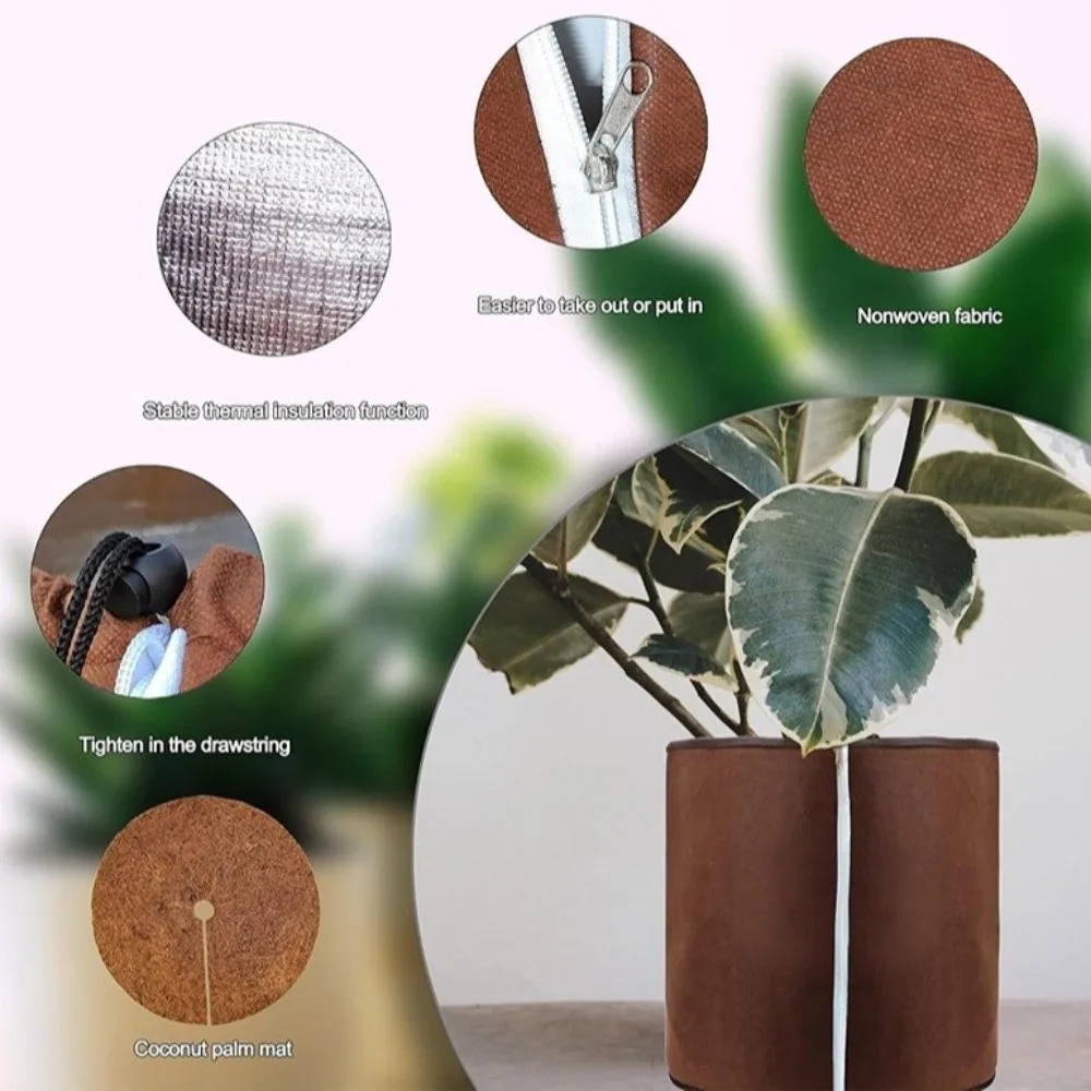 Oxford Cloth Plant Insulation Cover Breathable Tear-resistant Thermal Pot Protector Cold Resistance Heat Preservation