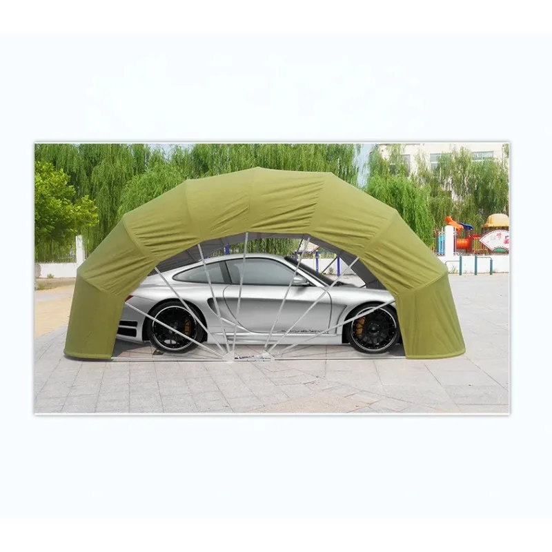 Parking Car Shed Foldable Car Tent Garage Rainproof Fire Retardant Warm Car Cover