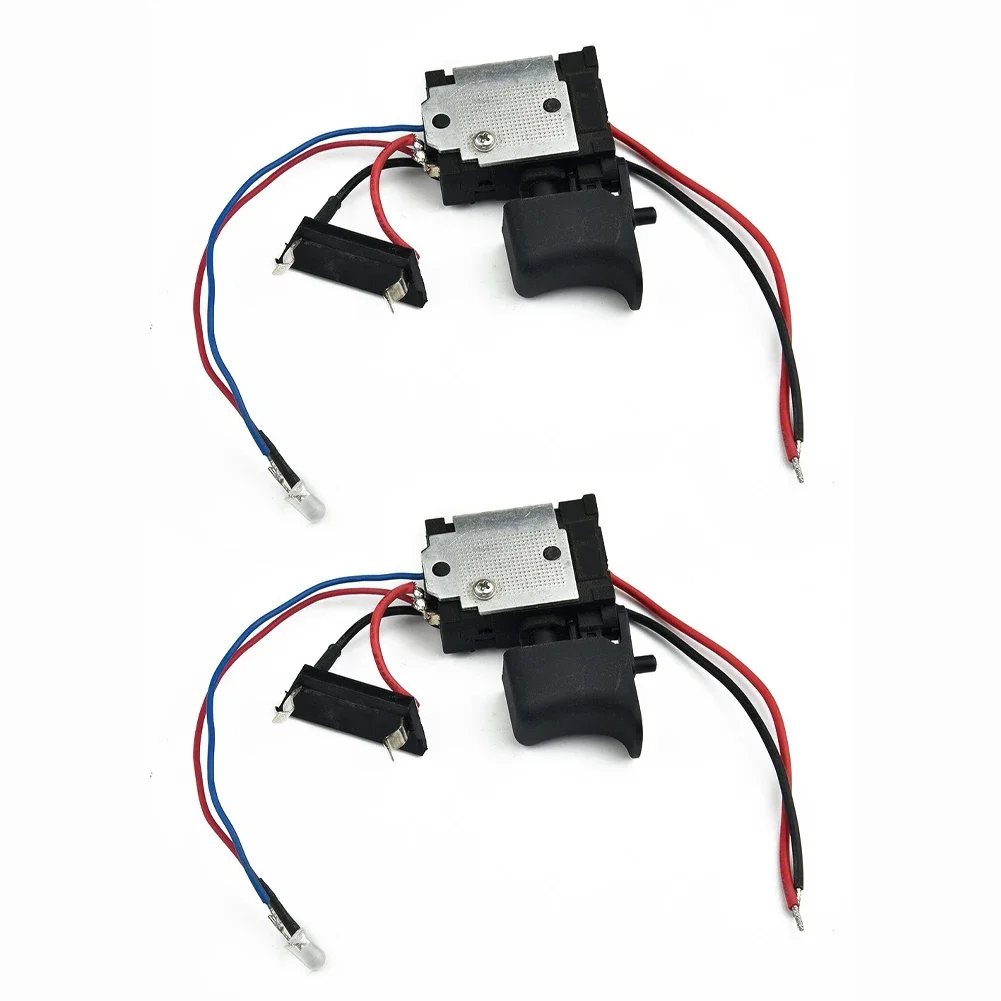 

Пылезащитный переключатель управления скоростью для электрической дрели, кнопочный триггер с широким диапазоном напряжения 7, от 2 В до 24 В, пластик, металл