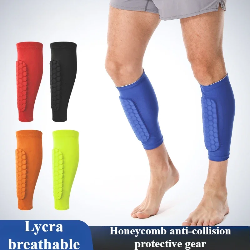 Sports Soccer Shin Guard Pad for Adult Teens Kids Calf Guard Socks Leg Support Football Shin Protector Compression Calf Sleeve